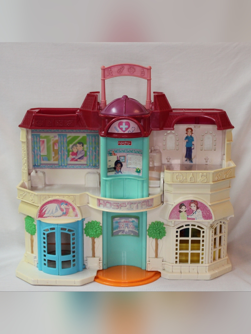 Fisher-Price Loving Family Sweet Streets Care Time Hospital Playset